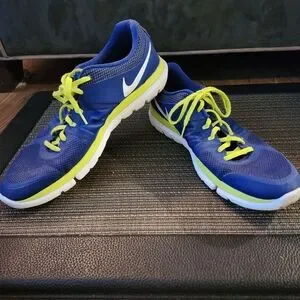 Nike Blue and Yellow Athletic Shoes with Mesh Design Nike | Shoes | Nike Blue And Yellow Sneakers Modern Athletic  main image 3